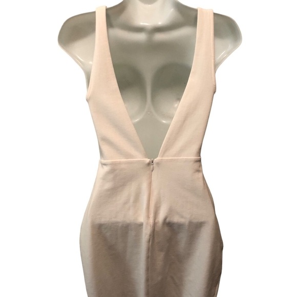 Lulus Coquina White Bandage Mini Dress Sz. S Crochet Detail Low Back Knit Sexy - Picture 7 of 8